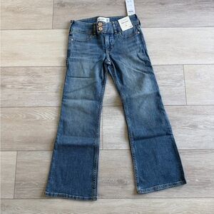 abercrombie kids boot jean low rise girls jeans size 9/10 short